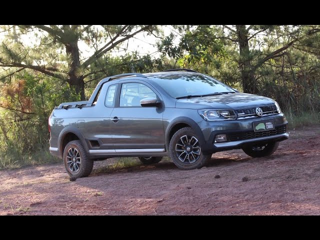 VW Saveiro Cross Cabine Dupla 2017: vídeo, consumo, teste