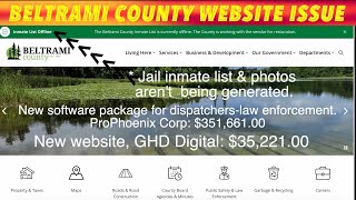 Beltrami County Website Issue Explained, No Jail Inmate List