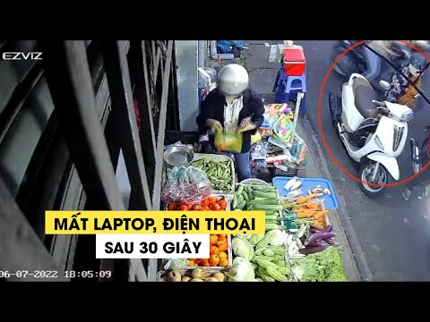 Video Vào cửa hàng mua rau, 30 giây sau, cô gái bị trộm mất... - youtube