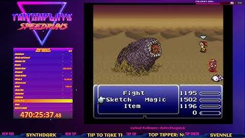 TPS Glitches & Skips - Final Fantasy VI ( Relm Sketch Bug)