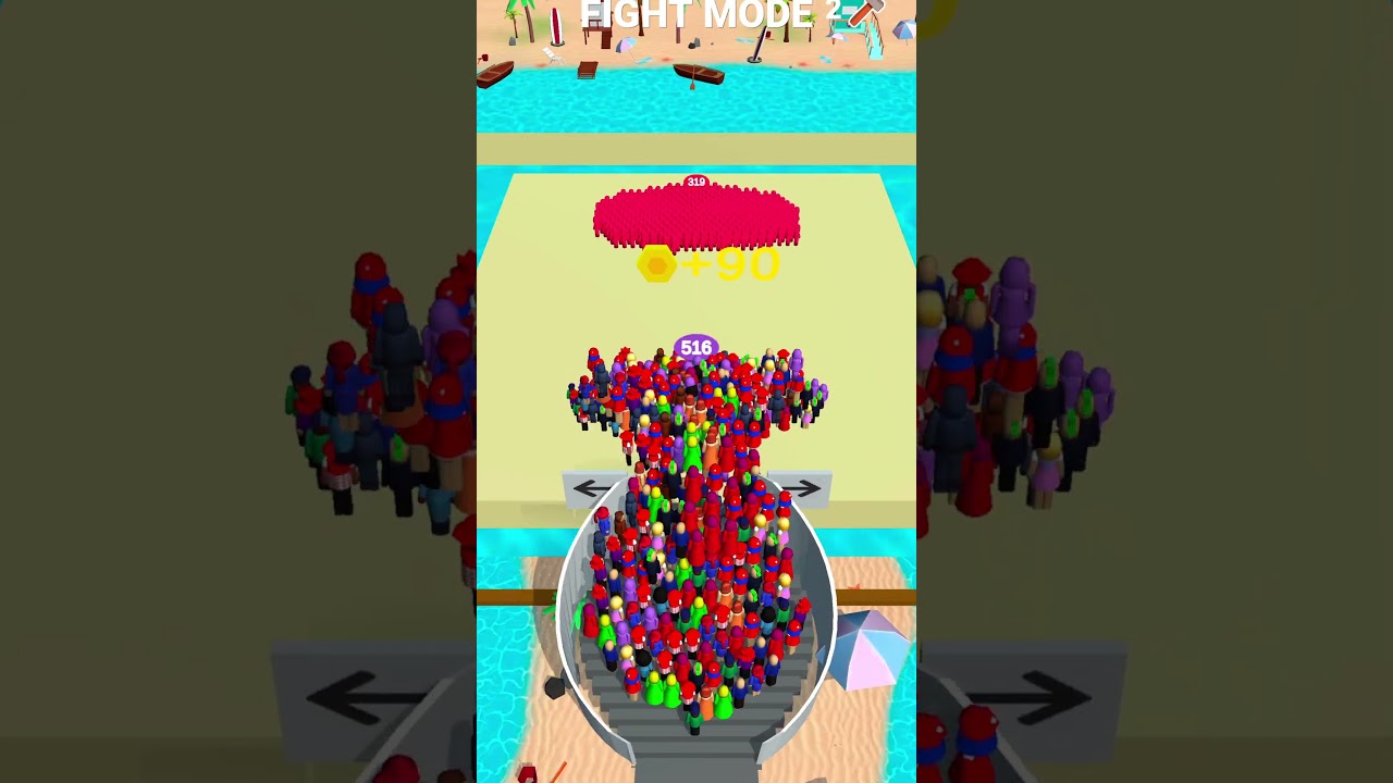 Escalators Fight Mode 516 vs 319 – EPIC Crowd Battle FAIL! 💥🤯 