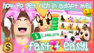 How To Get RICH In Adopt Me FAST and EASY! (Roblox) | AstroVV