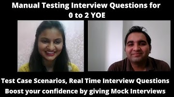 Manual Testing Interview Questions for 0-2 Years | Software Testing interview questions and answers