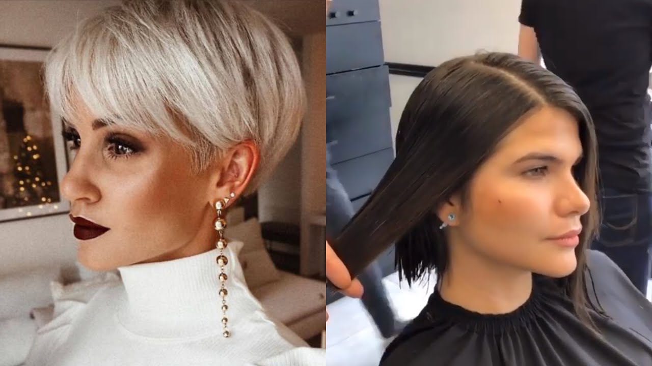 Cheveux court et mi-Long pour femmes 💇‍♀️ coiffure tendance pour femmes