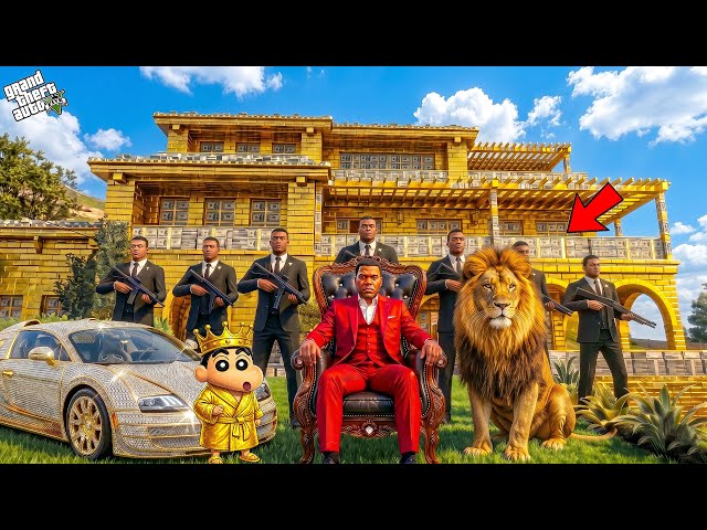 GTA V : Franklin And Shinchan Become GOLDEN BILLIONAIRE In GTA 5 Telugu |#gta5