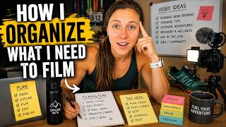 How I organized what I need to film for Amazon Influencer