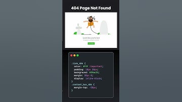 404 Page Not Found #css #html5css3 #javascript #coding #frontendcourse  #uidesignlearning #python