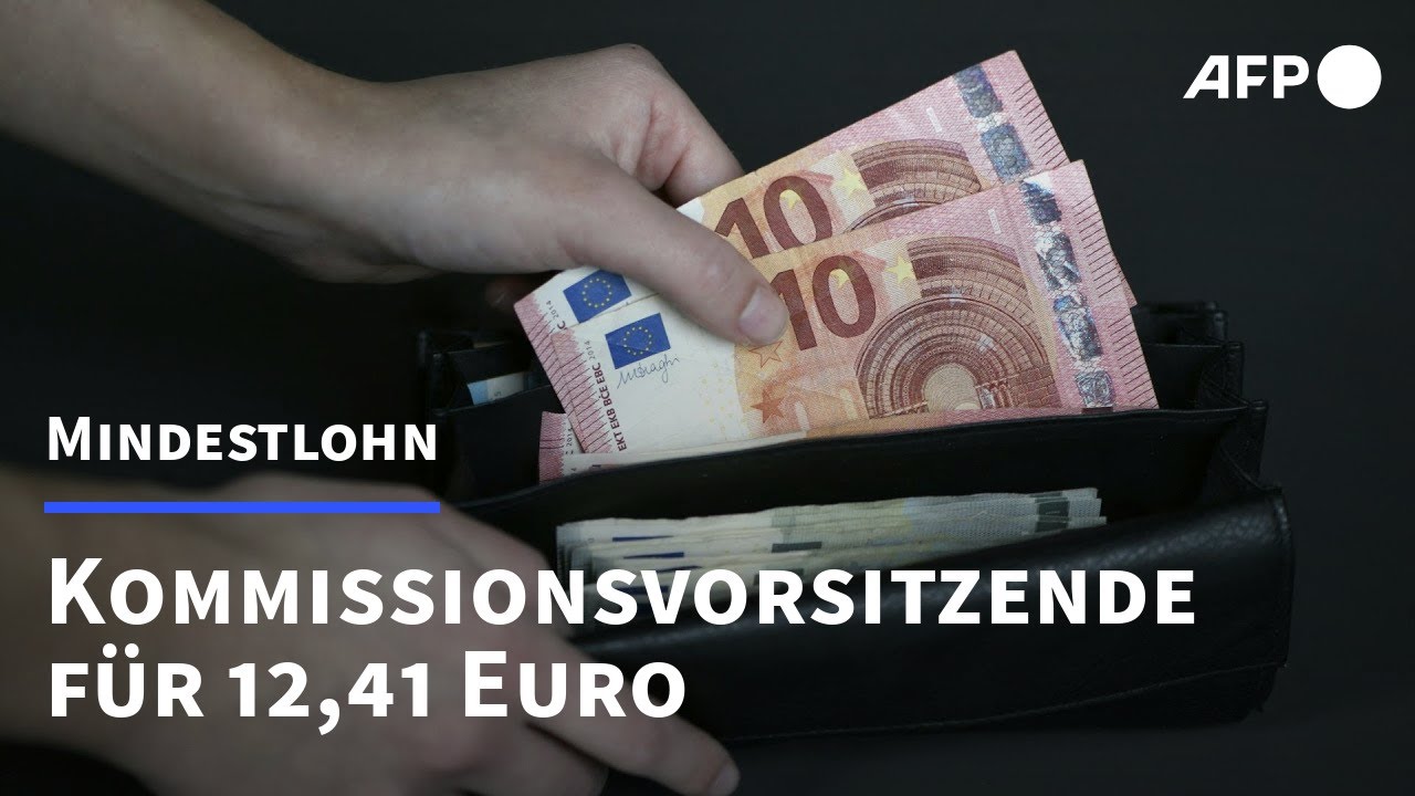  Kommissionsvorsitzende: Mindestlohn soll auf 12,41 Euro ab 2024 steigen 