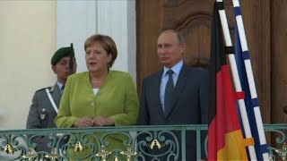 Russian President arrives to meet German Chancellor