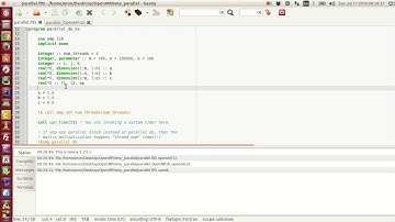 Fortran with OpenMP : 004 : Matrix-Multiplication with Parallel do block