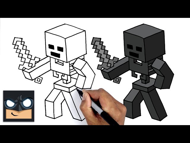 Como DESENHAR o WITHER MINECRAFT - Como DIBUJAR a WITHER MINECRAFT