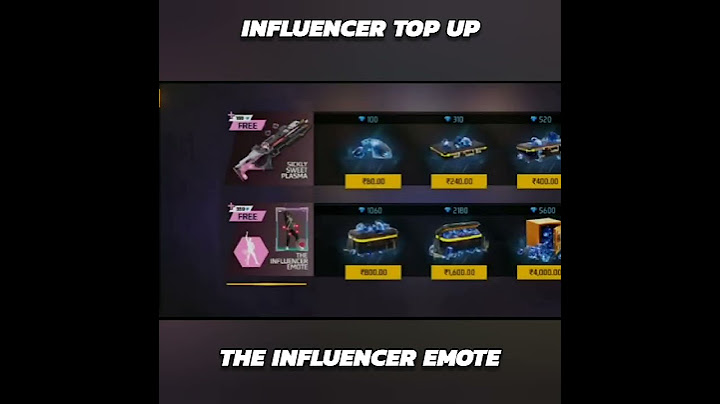 NEW INFLUENCER EMOTE TOP UP FREE FIRE TOP UP #freefiremax #topup #emote #shorts #topupevent