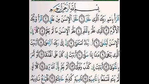 سورة العلق بصوت القارئ خالد عبدالكافي