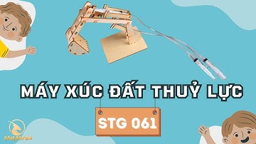 Hướng dẫn lắp ráp mô hình STEM máy xúc đất thủy lực | STG061