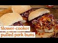 Slow-cooker pulled pork buns | Recipe | Sainsbury&#39;s