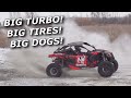 Project BIG DOG! Maverick X3 goes EVO 310hp and RIPS A TIRE OFF!