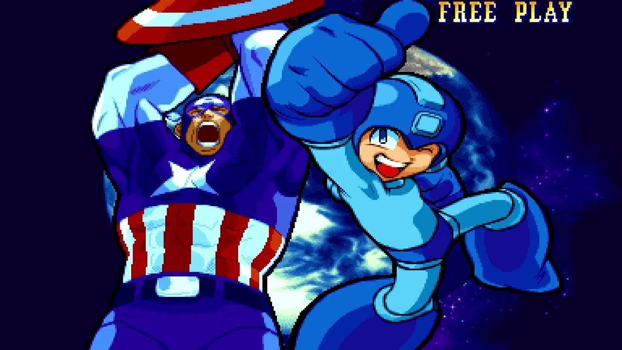 Marvel vs Capcom (Switch) - Прохождение Mega Man/Captain America