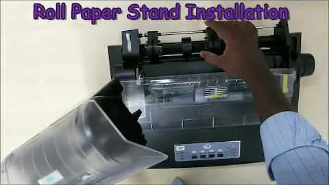 TVS ELECTRONICS DMP Roll paper stand installation