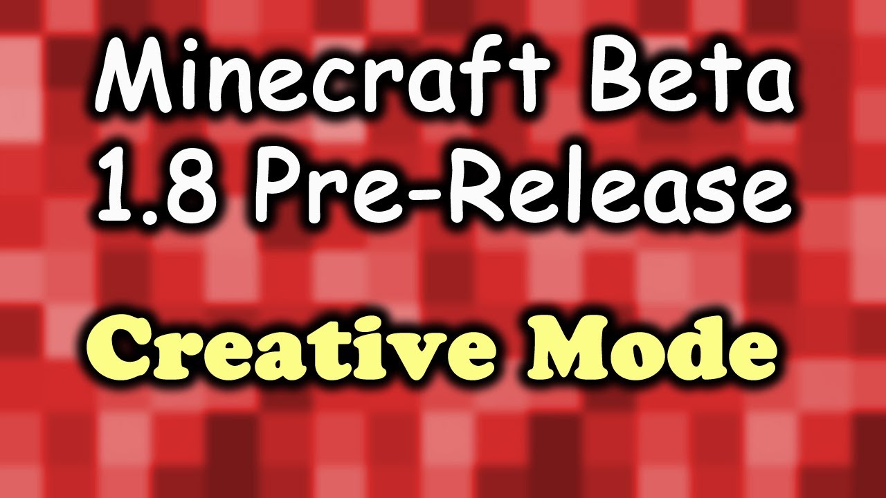 Minecraft Beta 1.8 Pre-Release - Creative Mode with Wolv21 and ...