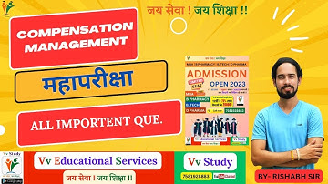 MBA 4 SEM  COMPENSATION MANAGEMENT  MAHAPARIKSHA IMPORTENT QUE