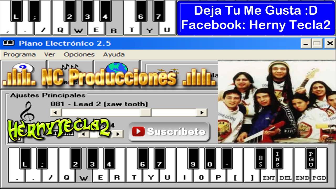 NO TE VI CRECER, Damas Gratis: Teclados