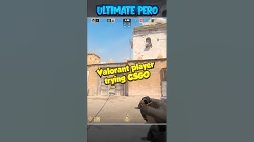 Valorant player trying CSGO | Is CS better than valorant? | #csgo #cs2 #shorts #youtubeshorts