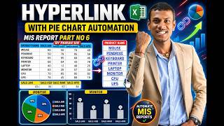Dynamic Hyperlink with Pie Chart in Excel | MIS Report Series Part 6 #Hyperlink#PieChart#MISReport