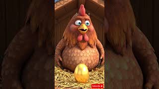 Chicken laying golden egg then fainting.#shorts #viral #trending #funny