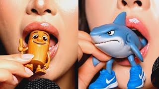 Asmr Eating Jelly Characters Anomaly Shapes Like Tung Tung Sahur And Ballerina Cappuccino