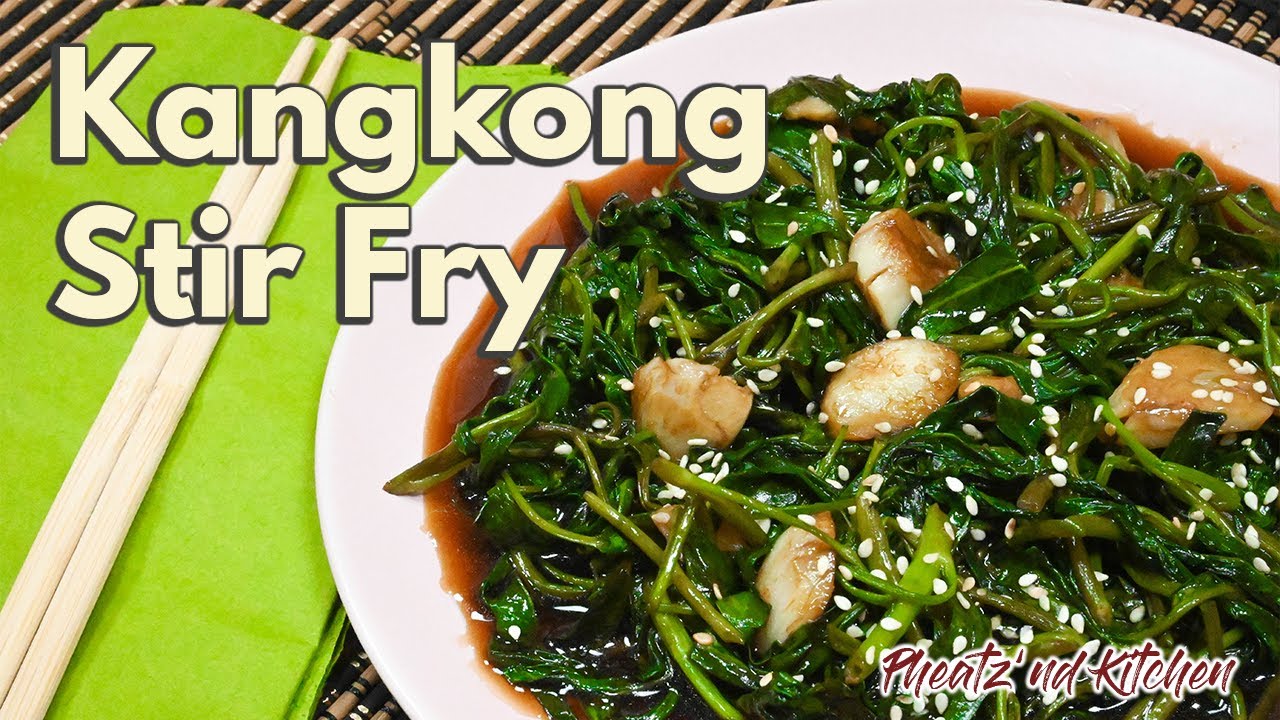 How to Make Kangkong Stir Fry! Water Spinach Stir Fry! Super Easy and
