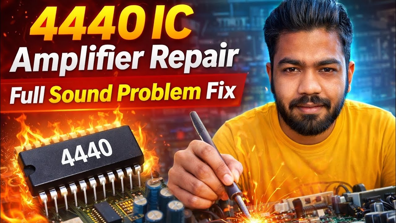 4440 IC Amplifier Repair 🔧 | Full Sound Problem Fix | Step-by-Step