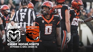 Oregon State Vs. Colorado State Highlights 2024 Pac-12 Football