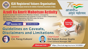 Virtual CPE Meeting (VCM) on “Guidelines on Caveats, Disclaimers and Limitations”