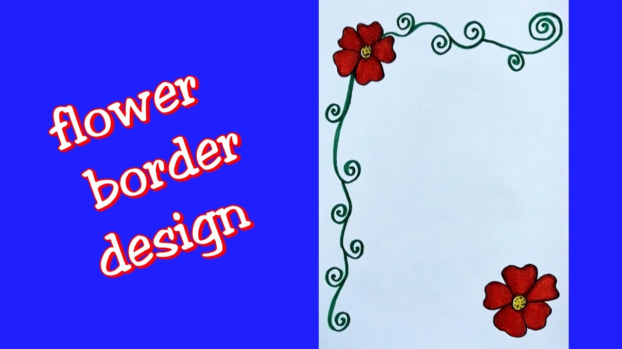Featured image of post Flower Simple Border Designs For A4 Size Paper