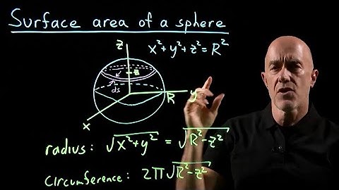 Calculating the Surface Area of a Sphere | Lecture 46 | Calculus for Engineers