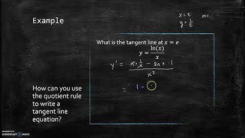 2.9 Quotient Rule