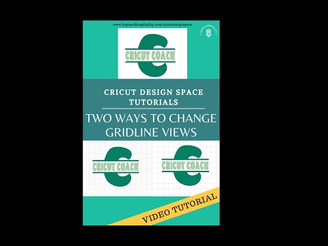 Cricut Design Space Tutorials: How to Change or Hide Grid View