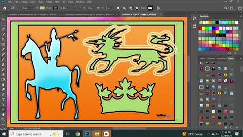 How to create complex shapes in Photoshop?