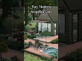 Sims 4 Tiny Modern Scandinavian #vinnasnook #sims4 #sims4build #modernliving #sims4speedbuild