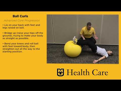 Ball Curls (Home Spine Care Exercise Program #17)