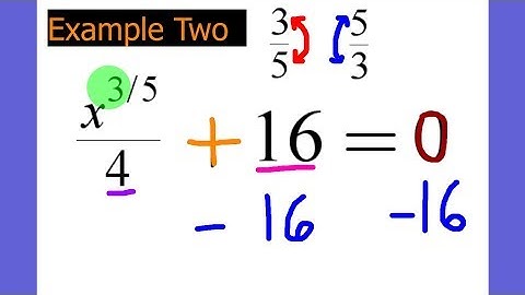 Solve Equations Using Reciprocal Powers