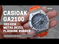 CasiOak GA2100 3rd Generation Metal Bezel Fluorine Rubber Case