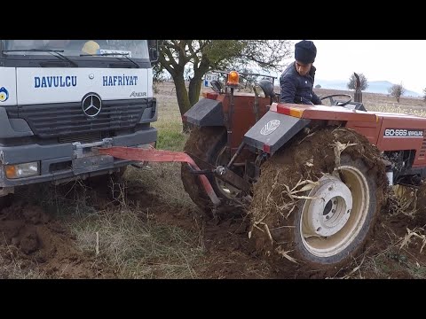 Traktör Şöförü İşin Tekniğini Biliyor - Kamyon Kurtarma