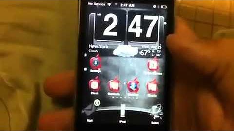 Cydia theme Android   HTC   Apple theme on iPhone 3GS recording with iphone 4