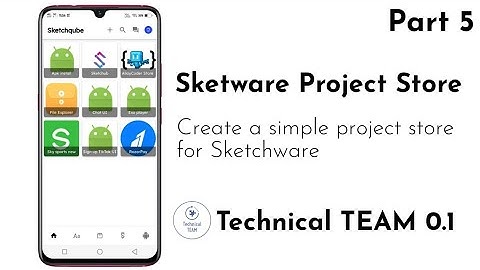 Create a simple project store in Sketchware | Technical Team 0.1 | PART 5
