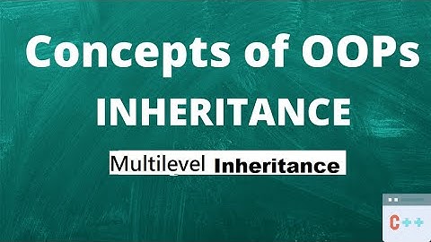 Inheritance (Multilevel Inheritance) using c++ example