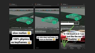Cinema 4D Dynamics Car Rig, Controlled in Realtime with a Gamepad [No Keyframes]