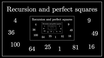Recursion and perfect squares