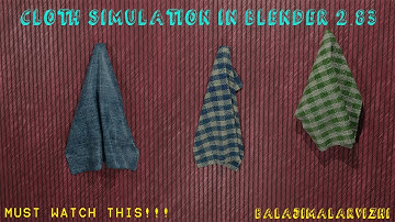 CLOTH SIMULATIONS IN BLENDER 2.83 IN TAMIL | BLENDER TUTORIALS | BALAJIMALARVIZHI