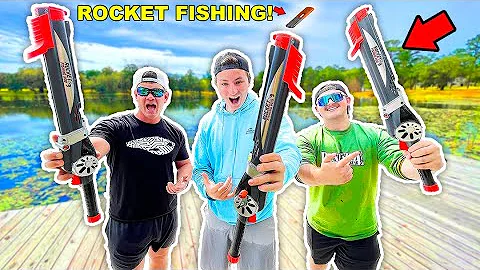 Rocket Fishing Challenge For Biggest Fish! (1v1v1)